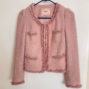 Candie's Pink Textured Blazer